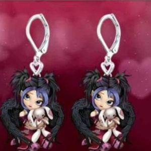 Beautiful Sterling Silver Fairy  Princess Earrings